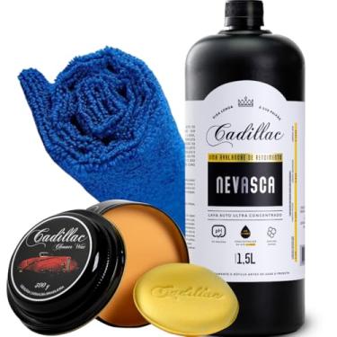 Imagem de Kit Nevasca 1,5L shampoo concentrado Cadillac + Cera Cleaner 300g
