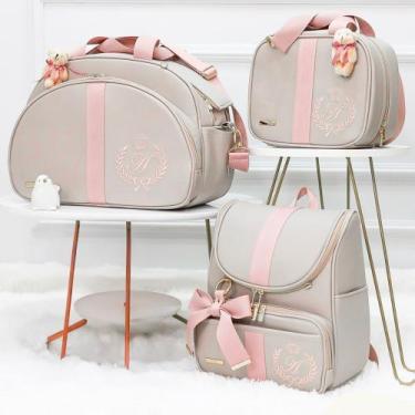 Imagem de Kit Bolsa Maternidade Tema Arco Coroa 3 Peças Personalizado - Eduardit