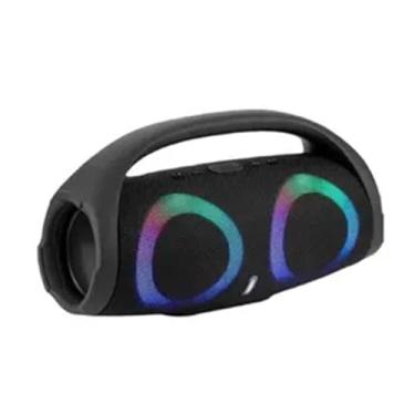 Imagem de Alto-falante Bluetooth RGB Portátil, Impermeável, Subwoofer Sem Fio, 360 Stereo Surround, TWS FM Boombox, 100W na cor cinza