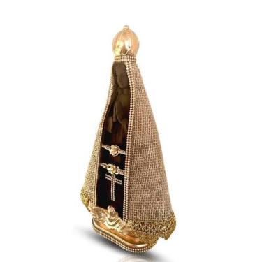 Imagem de Escultura Imagem Nossa Senhora Aparecida 30 Cm Barroca - Divinário,  B