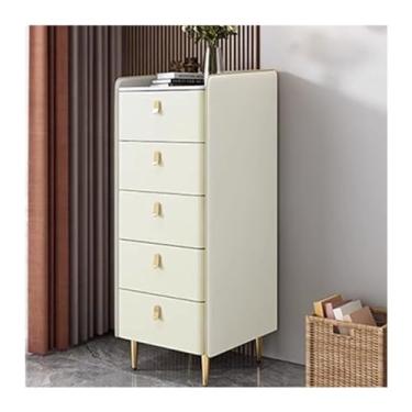 Imagem de LICONG-2020 Armário lateral com cinco baldes de madeira maciça armário estreito minimalista armário de armazenamento e armazenamento TV armário lateral pequeno armário de canto (C)