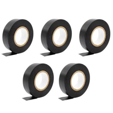 Imagem de Kit 5 Fitas Isolantes Anti-Chama PVC 20 Metros - TOP RELAY