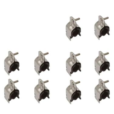 Imagem de Braçadeiras de aço universais eletrogalvanizadas EMT para conduítes e tubos rígidos com mangas de silicone - instalação rápida, resistente a vibrações para garagem/HVAC/industrial (3/10.2 cm)