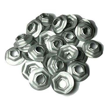Imagem de Retro-Motive GM Side Marker Self Threading Flanged Nuts .330 Stud 1/2 Hex 3/4 Flange Q-25#70