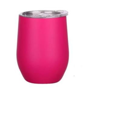 Imagem de Caneca Copo Térmico Café Cerveja 350 Ml Inox Com Tampa - GM HAIR, Rosa