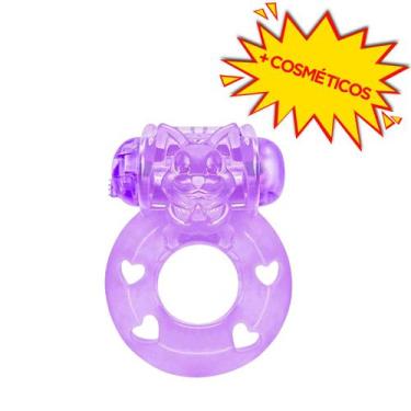 Imagem de Kit Anel Peniano Com Vibrador E Estimulador Clitoriano  Lubrificante E