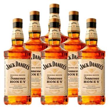 Imagem de Whisky de Mel Jack Daniel's Honey 1l 6 Unidades