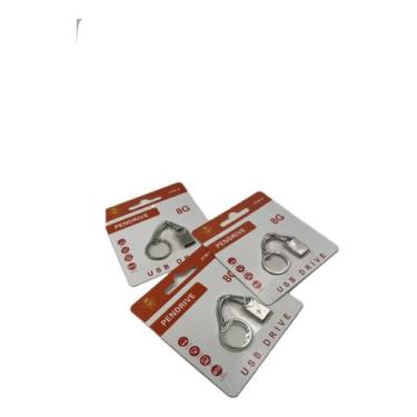 Imagem de Kit Com 3 Pendrive Usb Drive Com Capacidade De 8g - kapbom
