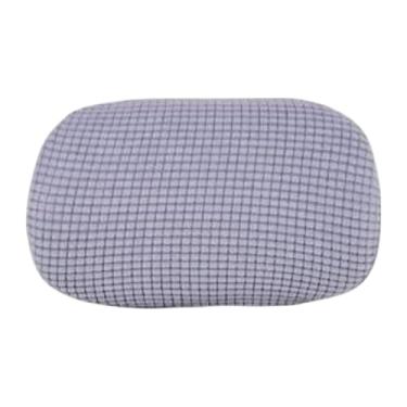 Imagem de YWJLQH Capa de encosto da cadeira de escritório, cadeira de computador Cabeça de almofada de almofada de almofada, travesseiro de cadeira de apoio de braço, Cinza Escuro