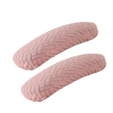 Imagem de SiaBiced 2PCS Chaves de cadeira de escritório Capas de braço, protetores de braço de cadeira de computador, tampas da almofada de braço da cadeira, máquina, Rosa