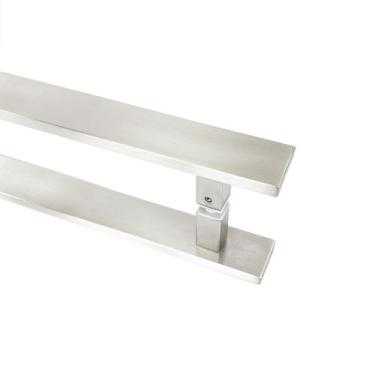 Imagem de Puxador Inox Porta Pivotante Duplo 50cm Modelo Flat - Decorplace, Esco
