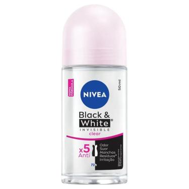 Imagem de NIVEA Desodorante Antitranspirante Roll On Invisible Black & White Clear 50ml