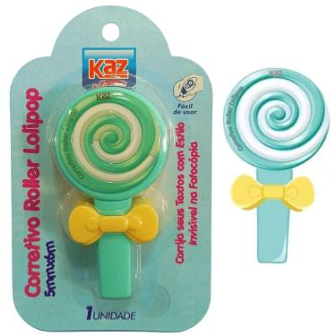 Imagem de Corretivo Roller Lolipop - 5mmx6m Verde - Kz827rs - Kaz