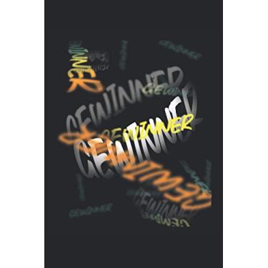 Imagem de Vincitore dell'annata divertente Hyped testo motivazionale: Questo giornale del notebook è nella giusta misura 6 * 9 quindi non solo un notebook super ... Questo giornale del notebook è ato