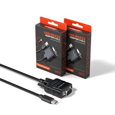 Imagem de DriverGenius USB232A-E-C | Adaptador USB-C para Serial/RS232 (DB9) – Uma ferramenta confiável para programação PLC, controle de robô, aquisição de dados e desenvolvimento de sistema integrado 【2 peças
