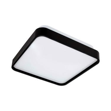 Imagem de Plafon Quadrado Sobrepor Led Space Preto Moderno 24W Bivolt