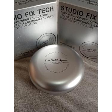 Imagem de MAC Studio Fix Tech Base Cremosa para Pó, 30g, Prata