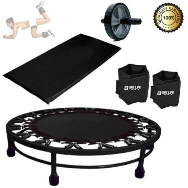 Imagem de Cama Elástica + Colchonete + Caneleira 5Kg + Rodinha - Infinity