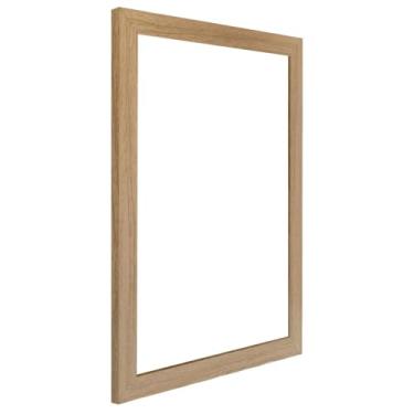 Imagem de Armação de Moldura Lisa Para Quadros e Placas Decorativas Revestida - 2x1 Cor:CARVALHO;Tamanho:15X21 CM