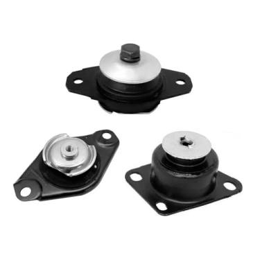 Imagem de Kit 3 Suportes Coxim Motor Fiat Palio Siena Strada Original 51736529 51736530 51753203