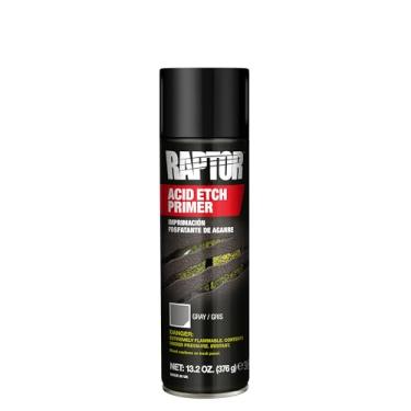 Imagem de Raptor Acid Etch Primer Aerosol 1K, Primer de gravação automotiva protetora, tinta spray durável para metais nus, cinza, 374 g