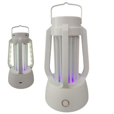 Imagem de Luminaria Repelente LED Afasta Mosquito Inseto Pernilongo Luz UV USB Bateria Recarregavel Casa Acampamento Passeio Ar Live Piquinique Armadilha