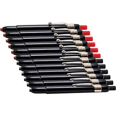 Imagem de Lápis de Marcação Listo 1620, Caixa com 12, Lápis de Graxa/Lápis de Marcação da China/Lápis de Cera (Cores: Preto, Vermelho) Bônus: 1 x Lápis de Marcação de Listo Laranja incluído.