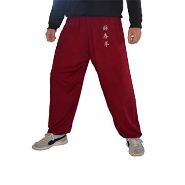 Imagem de Calças Kung Fu Tai Chi e Wing Chun Calças estilo calças de artes marciais para mulheres e homens leves e suaves