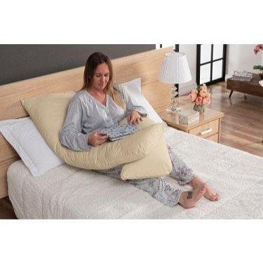 Imagem de Travesseiro de corpo para Gestante Gravida 1,20x60 micropercal 200 fio