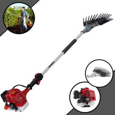 Imagem de Derriçadeira Profissional Para Cafezais Kawashima Haste 110cm + KIT De