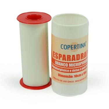 Imagem de Fita Microporosa Branca Copertina 10Cm X 10M - 6 Rolos
