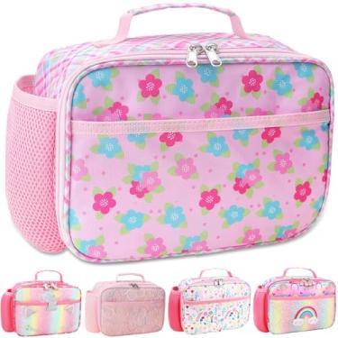 Imagem de RHCPFOVR Lancheira infantil para meninas, adolescentes, lancheira isolada, reutilizável, para viagens escolares