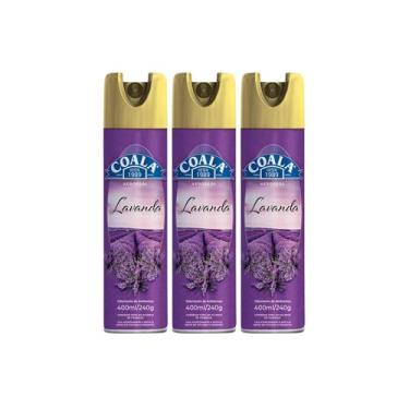 Imagem de Kit 3x Odorizante de Ambiente Aerosol Coala 400ml – Escolha a Fragrância (Lavanda)