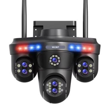 Imagem de Camera de segurança wifi externa wl367 Zoom Optico 35mp Quatro Telas 7 Lentes (Sem Cartão)