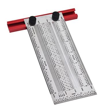Imagem de T Regra de Aço Inoxidável Sier Scriber Régua Carpintaria u Ferramenta Medidor Posicionamento 12in, Ferramentas de Jardim Outras Ferramentas de Jardim (6 polegadas)