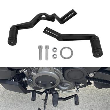 Imagem de WORLDMOTOP Pedal de freio de alavanca de mudança de marchas de salto de alumínio compatível com Harley Nightster 975 RH975 Special 2022 2023 2024 Pedal de nível de câmbio de motocicleta