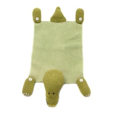 Imagem de Sousplat de jacaré em crochê