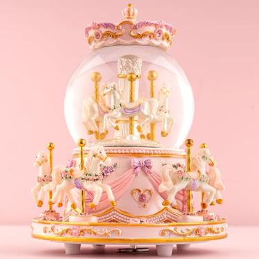 Imagem de You are My Sunshine Globo de Neve Caixa de Música Filha Presentes de Aniversário para Mulheres Meninas Amigas Irmãs, Natal, Dia dos Namorados, Globo de Neve Neta Carrossel Cavalo Caixa de Música