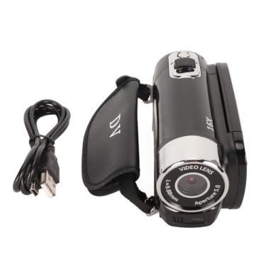 Imagem de Câmera digital de Vomeko, 1080p 16MP HD 16x Zoom Anti Shake Handheld Construído em câmera de vídeo de microfone, câmera de vlogging, com luz de preenchimento LED (Preto)