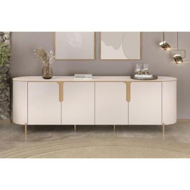 Imagem de Buffet de Sala Jantar Cleo c/ 4 Portas Off White - DJ Móveis