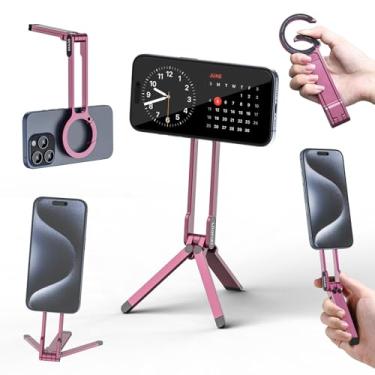 Imagem de ULANZI MA30 Suporte de tripé magnético para iPhone - Maglock de alumínio para smartphone Mini tripé bolso suporte para celular ímã forte suporte rápido compatível com iPhone 17 16 15 14 13 12 séries