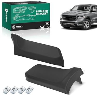 Imagem de YHTAUTO Sanefa traseira esquerda e direita do motorista e do lado interno do passageiro compatível com Ram 1500 2019-2024, serve para modelo com escape duplo, sem sensor de estacionamento