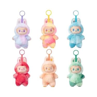 Imagem de Labubu Macaron Blind Box Mochila Pingente Chaveiro Presente Surpresa M
