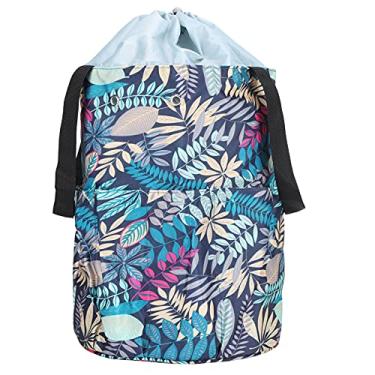 Imagem de aqxreight Balde Boletes Padrão de Folha de Boi Fio da Agulha Boletim Armazenamento Ferramentas Armazenamento Ferramentas BagSorage Bagcylindrical Classificação Bancox. Exterior (Grande barril redondo)