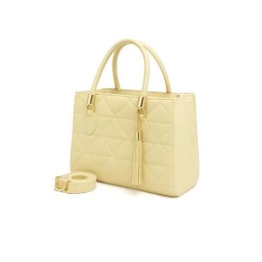 Imagem de Bolsa Feminina Média Bordada Dubai (AMARELA)