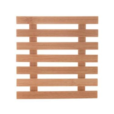 Imagem de Descanso p/panela lyor 17x17 cm bambu 1648, BAMBU, UN