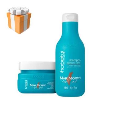Imagem de Kit Mar Morto Hobety Shampoo 300ml+Mascara 300g - Hobety Profissional