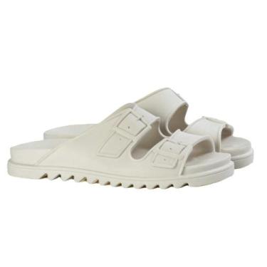 Imagem de Papete  Sandália Praia Casual Confortável Tiras Rasteirinha Antiderrap