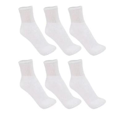 Imagem de Meia Esportiva Cano Médio Trifil Ref.8720 - Kit Com 6, 39-43, Branco
