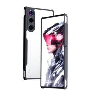 Imagem de Ltezixal Capa compatível com Red Magic 10 Air, [à prova de droa] [à prova de suor] [à prova de impressões digitais] capa protetora para celular à prova de choque serve para Red Magic 10 Air, preta